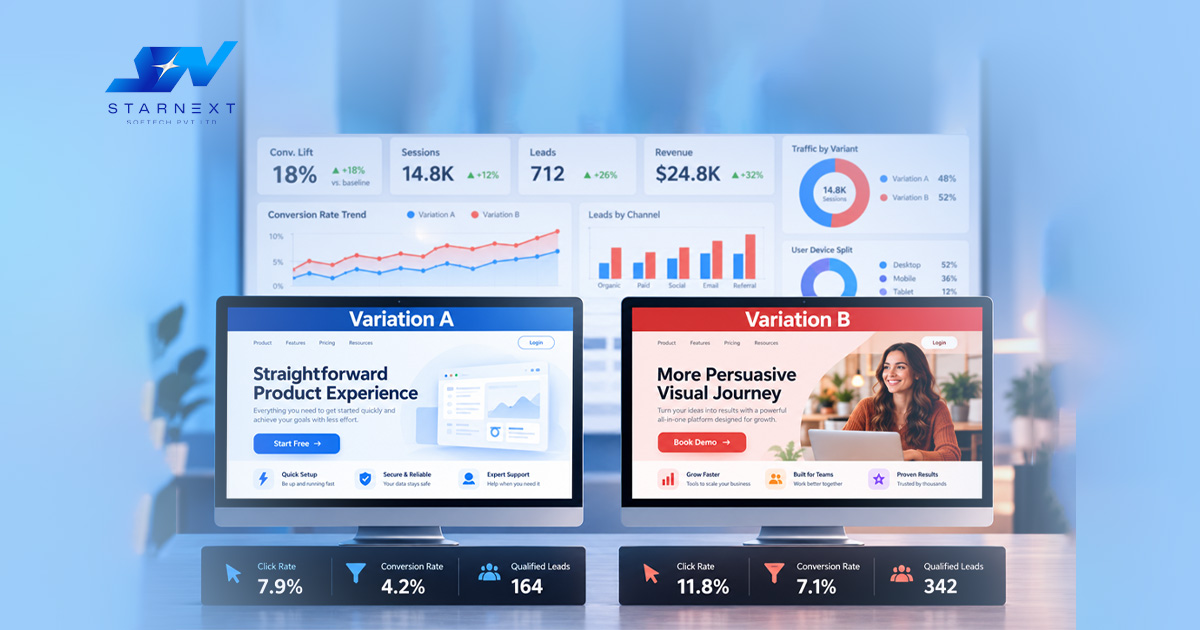 Test the business question, not the designer's preference